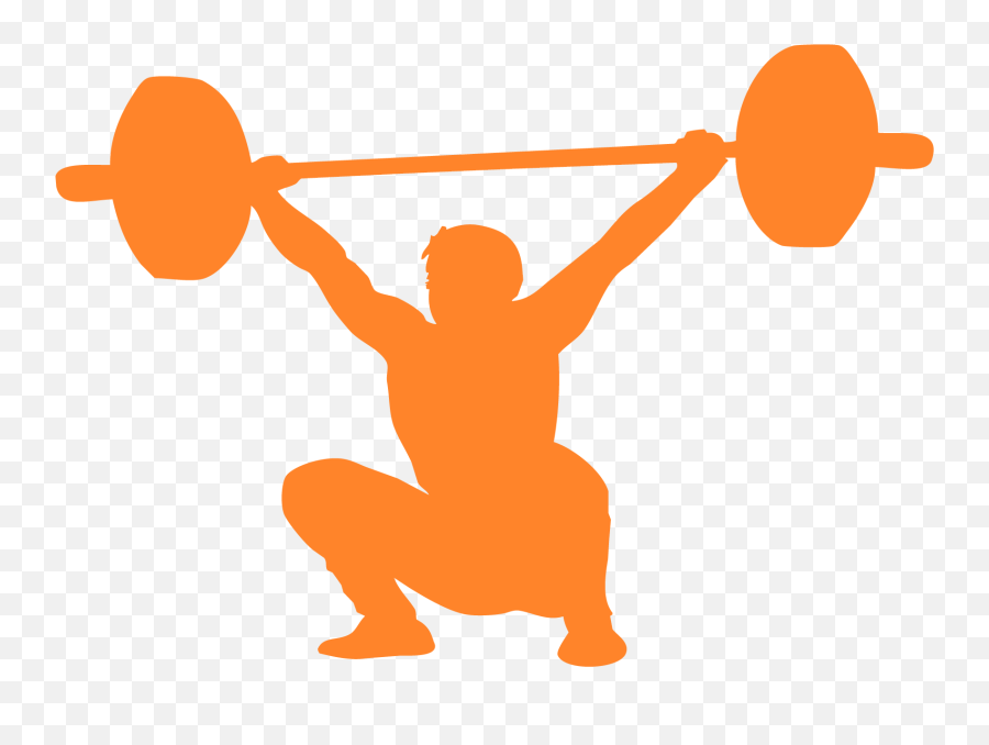 Icon - Silhueta Levantamento De Peso Clipart Full Size Weight Lifting Cartoon Transparent Png,Peso Icon