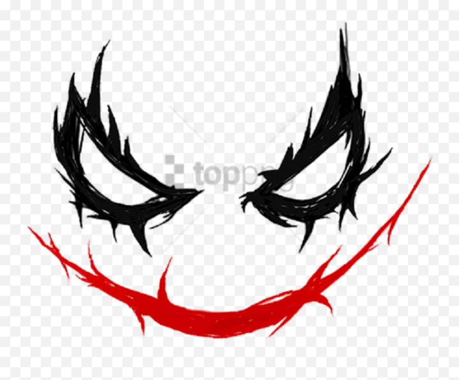 Creepy Joker Greeting Card - Joker Face Transparent Png,Creepy Eye Png