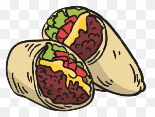 Food Mexican Burrito Illustration - Transparent Png U0026 Svg Burrito Vector Png,Burrito Png