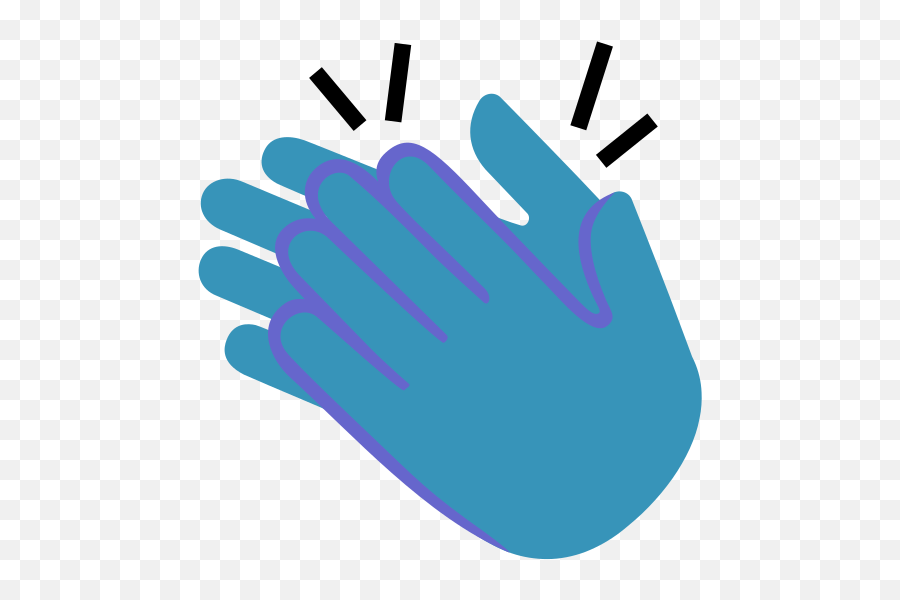 Hand Clipart Emoji Clapping Png - Hands Clapping,Clapping Png