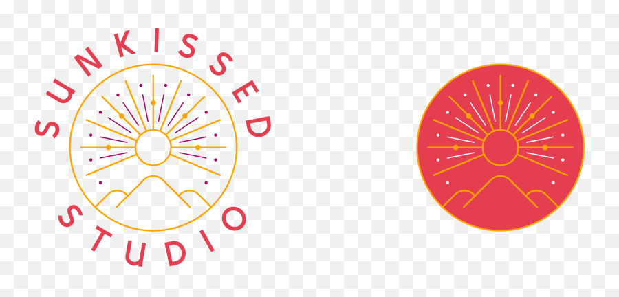 Sunkissed Studio Branding And Logo Design For Hair Salon - Dot Png,Modern Icon Design