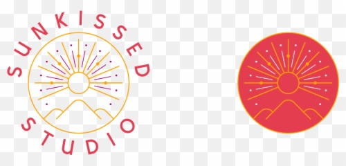 Sunkissed Studio Branding And Logo Design For Hair Salon - Dot Png,Modern Icon Design