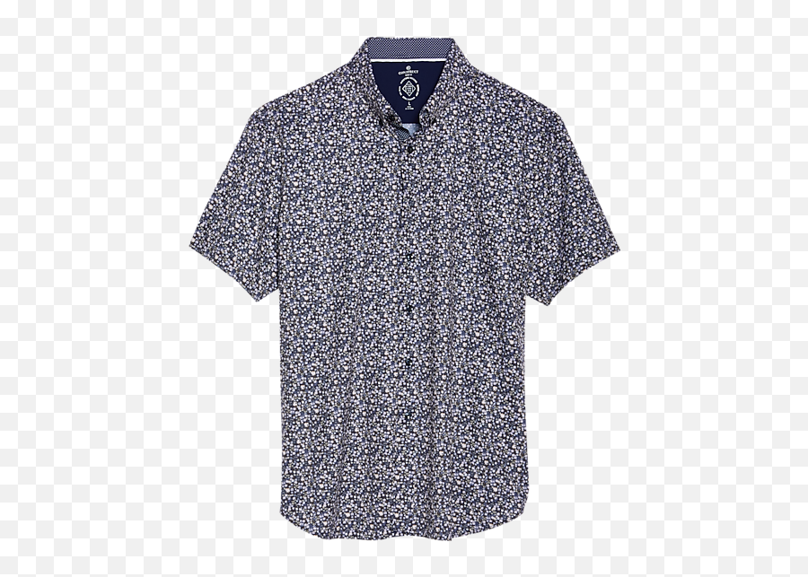 Construct Slim Fit Short Sleeve Shirt Brown U0026 Blue Png Footjoy Icon Wingtip