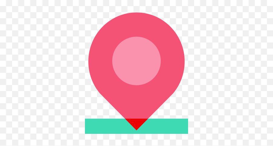 Location Icon In Color Glass Style Png Pink