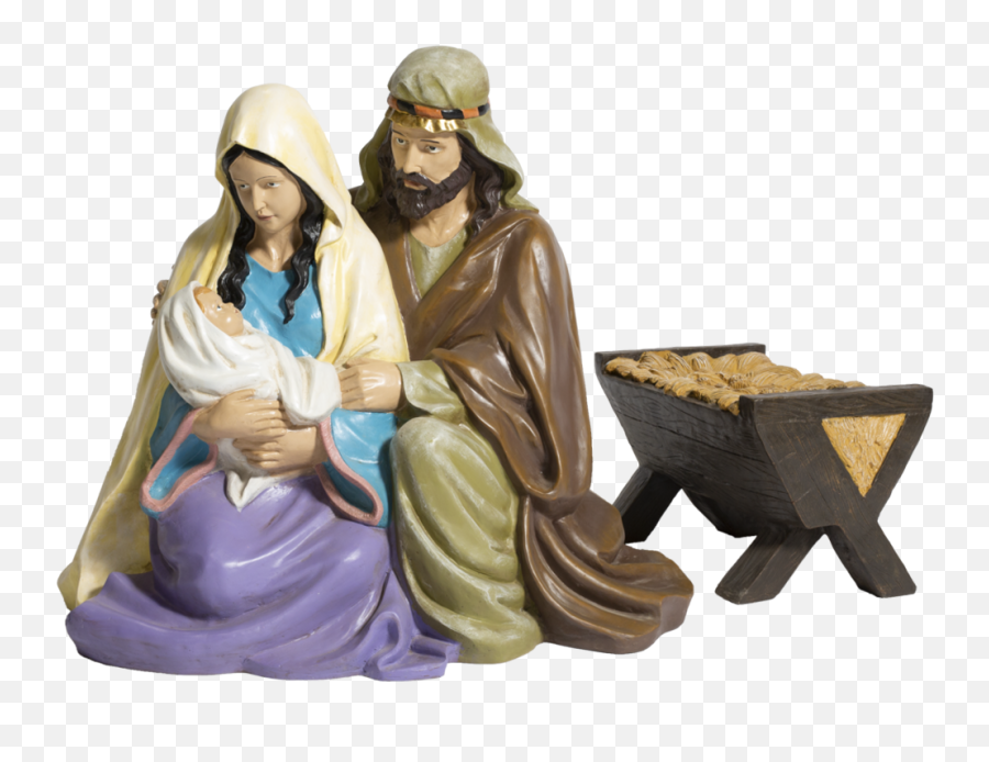 Life - Size Holy Family Nativity Set Resin Life Size Nativity Scene Png,Nativity Scene Png