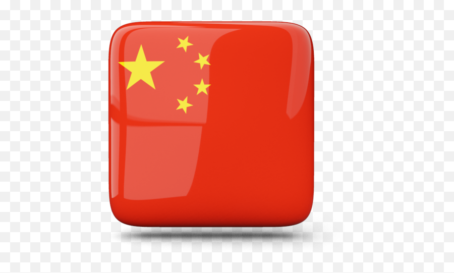 Glossy Square Icon Illustration Of Flag China Png Transparent