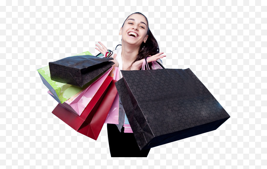 Shopping Transparent Background - Shopping Bag With Girls Png,Shopping Transparent