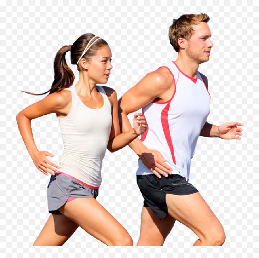 Running Man And Women Png Image - Jogging Png,Man Running Png