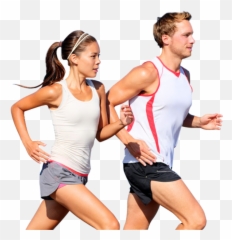 Running Man And Women Png Image - Jogging Png,Man Running Png