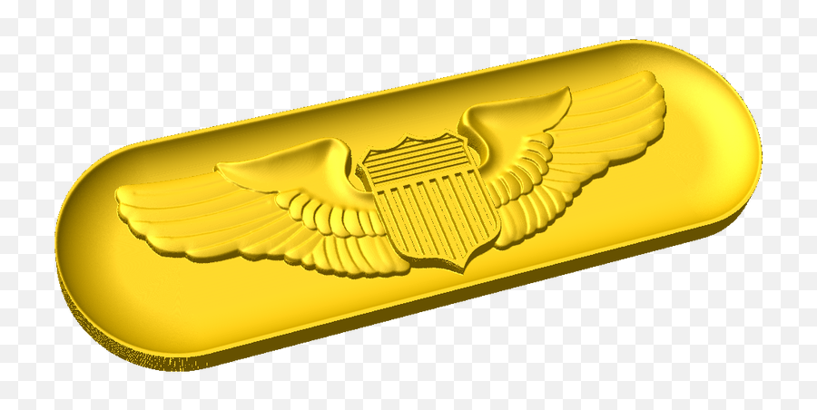 Air Force Pilot Wings Style B Cnc Military Emblems - Eagle Png,Pilot Wings Png