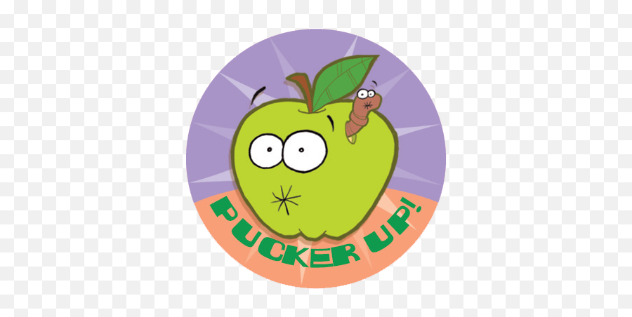 Sour Apple Dr Stinky Scratch - Nsniff Stickers Green Cartoon Sour Apple Png,Apple Logo Sticker