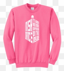 Tardis Irish Dance Sweatshirt - Blacker The College Sweeter Png,Tardis Png