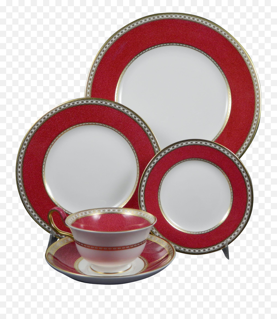 Wedgwood Ulander Ruby W1813 Complete 5 Pc Place Setting - Royal Australian Navy Badge Png,Place Setting Png