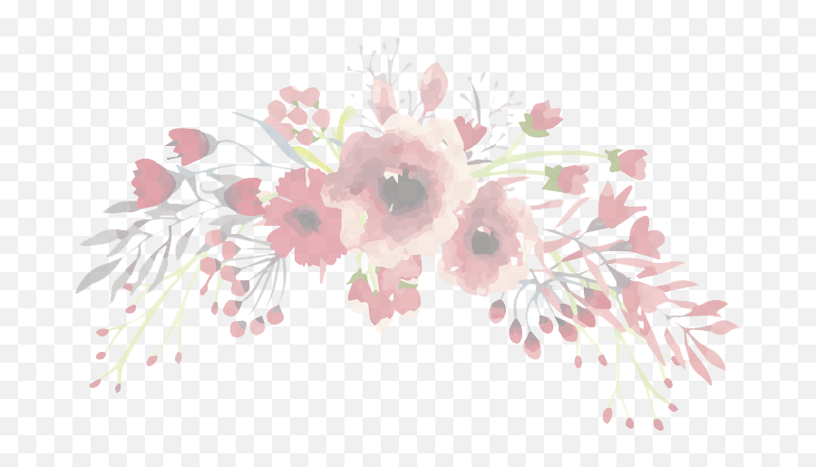 Download Hd Watercolor Flower Transparent Background - Watercolor Flowers Transparent Background Png,Flower With Transparent Background