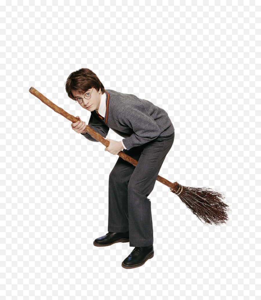 Harry Potter - Harry Harry Potter With Broomstick,Broom Transparent Background