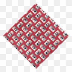Natty Boh Can Pattern Red Bandana 22 X Inch - Ejemplos De Geometria Fractal Png,Red Bandana Png