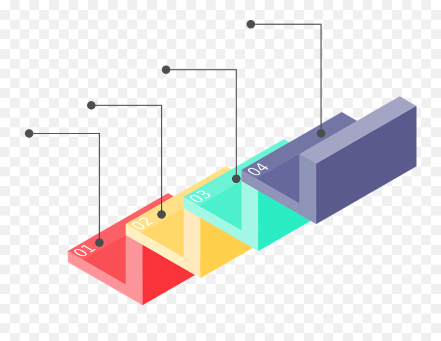 Infographic Staircase Progress - 4 Steps Png,Stair Png