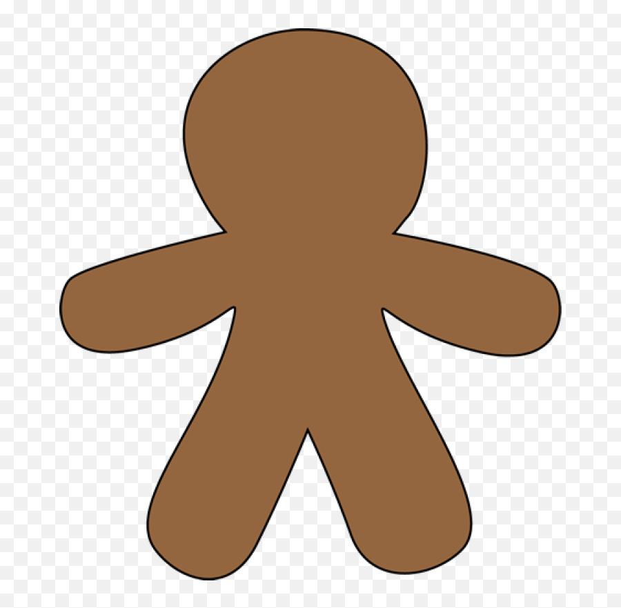 Gingerbread Man Clip Art - Blank Gingerbread Clipart Png,Gingerbread Man Png