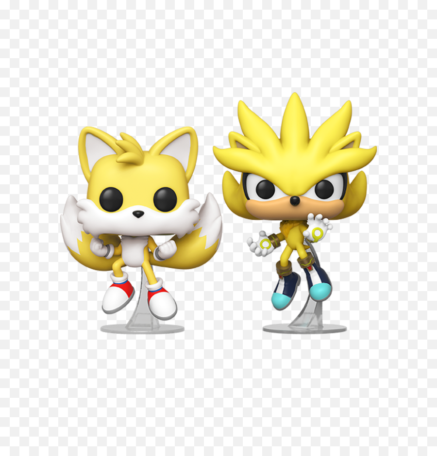 Super Tails U0026 Silver 2 - Pack Sonic The Hedgehog Super Tails And Super Silver Funko Png,Sonic And Tails Logo