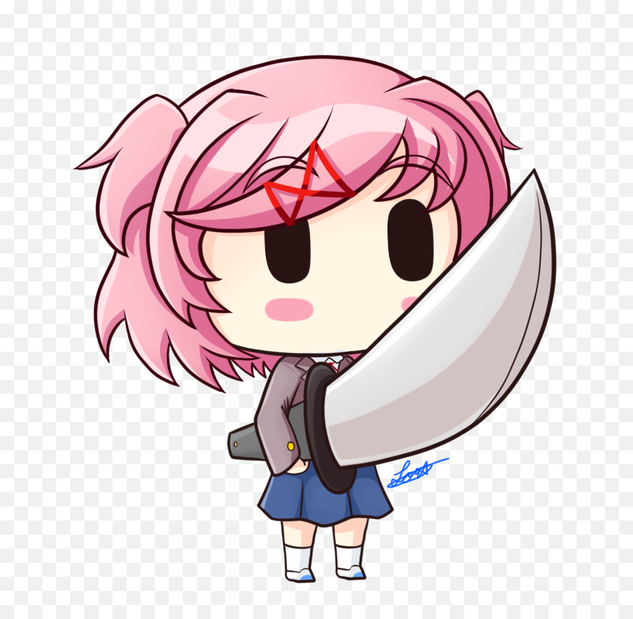 Natsuki - Doki Doki Literature Club Png Download Cute Natsuki Ddlc,Natsuki Png