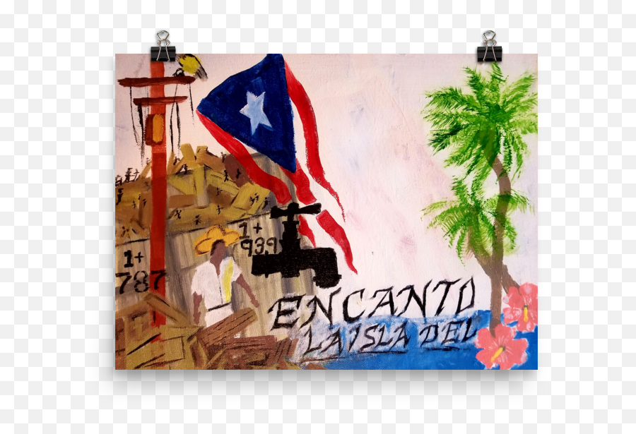 Puerto Rico Flag Canvas Painting - Portable Network Graphics Png,Puerto Rican Flag Png