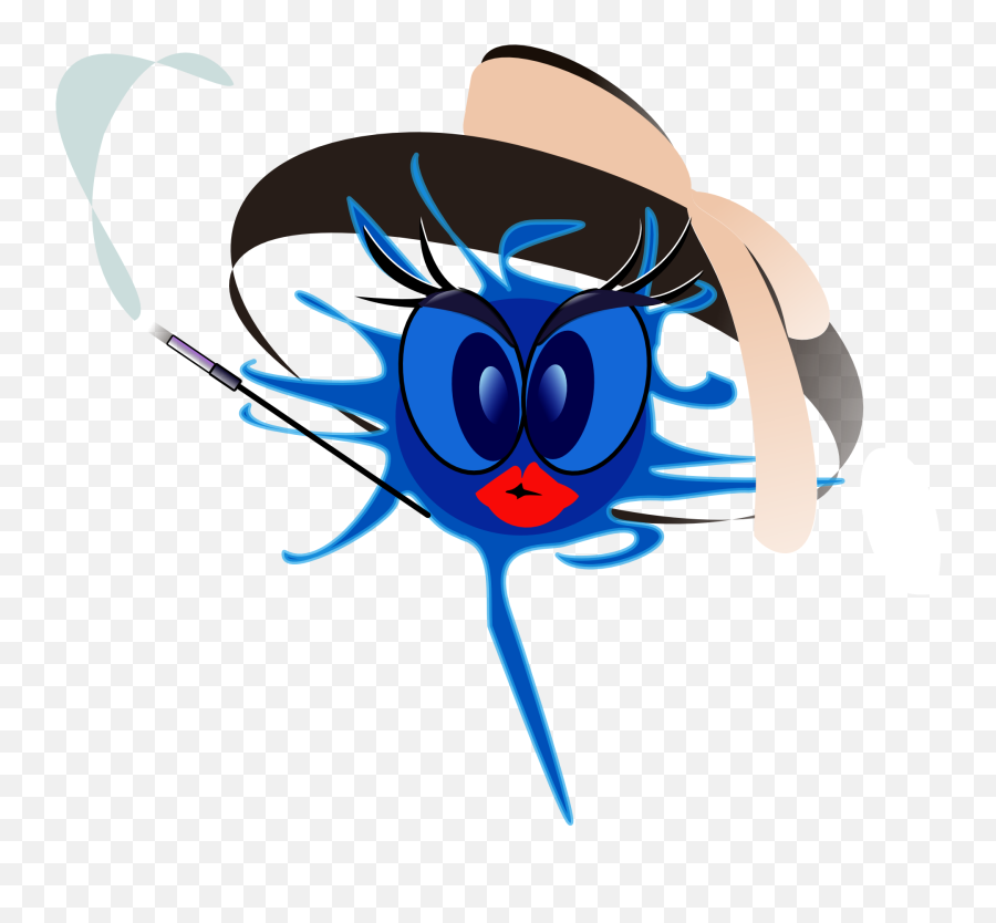 Blue Alien With Red Lips Clipart Free Image - Internet Png,Alien Clipart Png