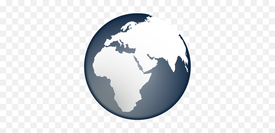 Transparent Png Svg Vector File - Earth Logo Black And White Png,Africa Png