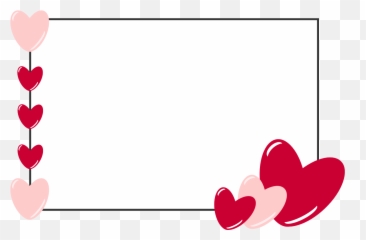Free Valentines Day Border Png - Card Template A Empty Greeting,Valentines Day Border Png
