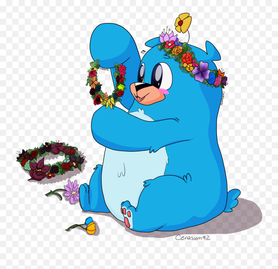 Bubble Blowing Baby Bear Making Flower Crowns For The - Villainous 5 Png,Flower Crowns Png