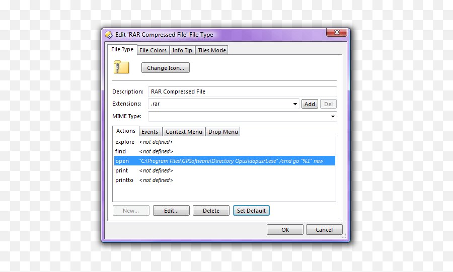 Make Rar 7z Iso Etc Files Open In Opus - Click Technology Applications Png,Winrar Icon