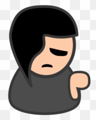 The Sad Little Emo Clipart - Emo Kid Clip Art Png,Emo Png