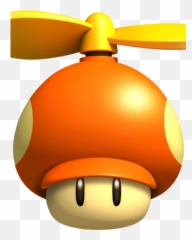 Propeller Mushroom - Super Mario Propeller Mushroom Png,Propeller Png