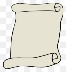 Parchment Paper Scroll - Clip Art png