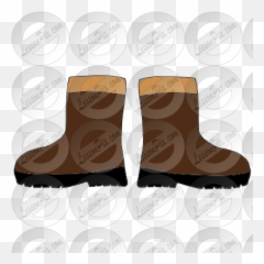 Boots Picture For Classroom Therapy Use - Great Clipart Round Toe png