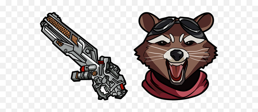 Rocket U0026 Railgun Cursor - Marvel Cursors Sweezy Custom Cursors Rocket Raccoon Png,Railgun Icon