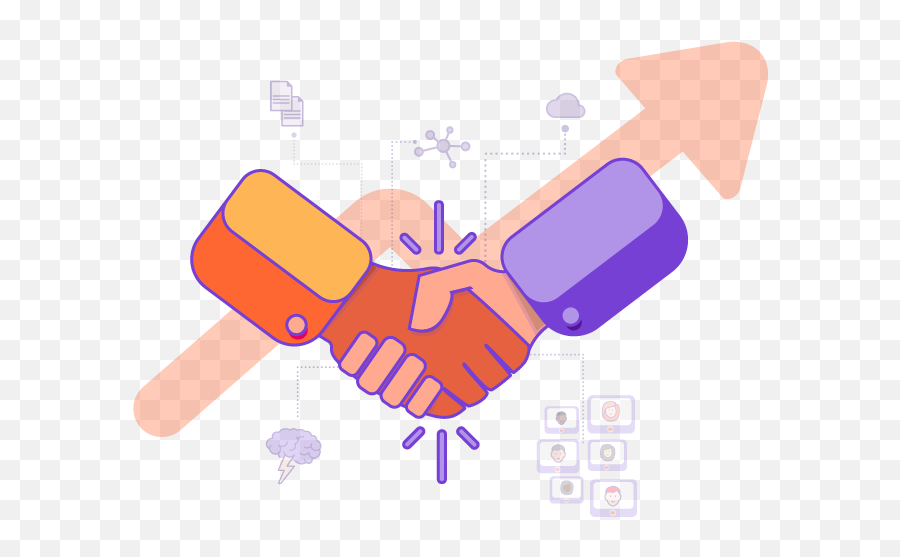 Howspace - Partner With Us Illustration Png,Handshaking Icon