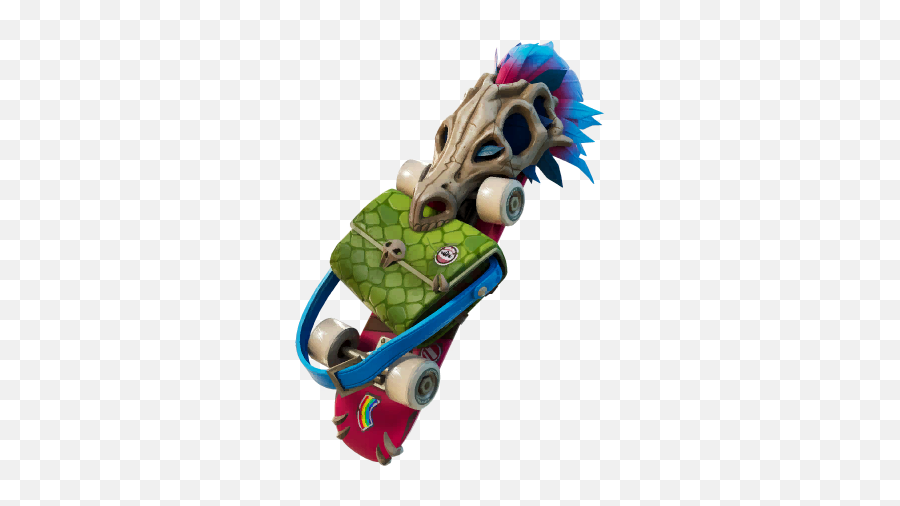 Skully Shout Emoticon - Fnbrgg Skateboard Back Bling In Fortnite Png,Zamtrios Icon