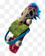 Skully Shout Emoticon - FNBRGG Skateboard Back Bling In Fortnite png