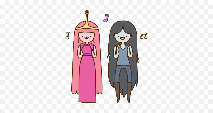 Animated Gif About Transparent In - Marceline And Princess Bubblegum Png,Adventure Time Transparent