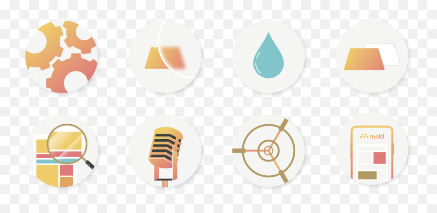 Meld Gold U2014 Hutchinson Design Company - Dot Png,Simple Icon Sets