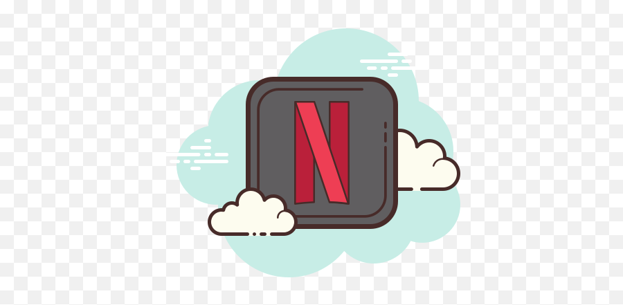 Netflix Desktop App Icon In Cloud Style - Cute Fitbit Icon Aesthetic Png,Pink Netflix Icon