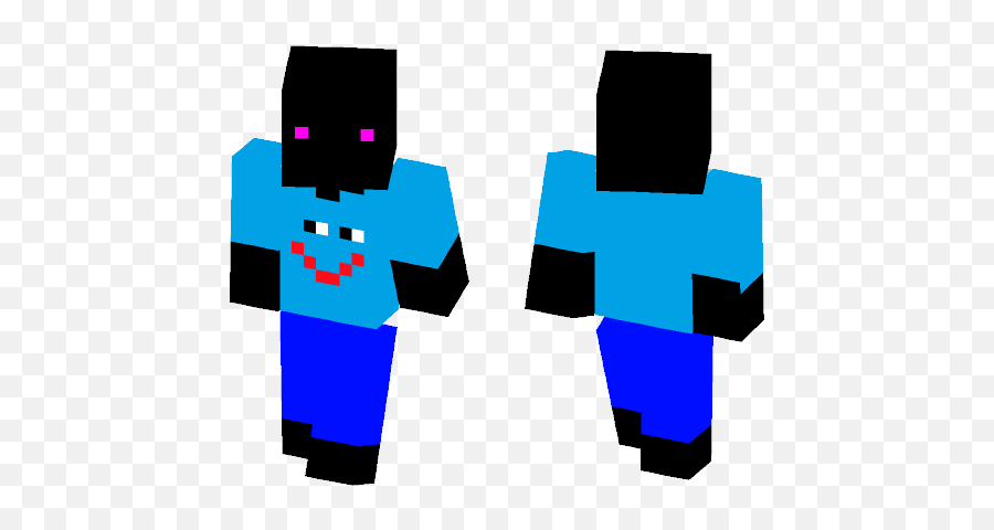 Download Enderman In Clothes - Minecraft Detroit Become Withered Foxy Human Minecraft Skin Png,Minecraft Enderman Png
