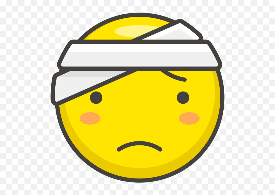 Download Face With Head Bandage Emoji - Icon Full Size Png Scalp Bandage Clipart,Bandage Icon