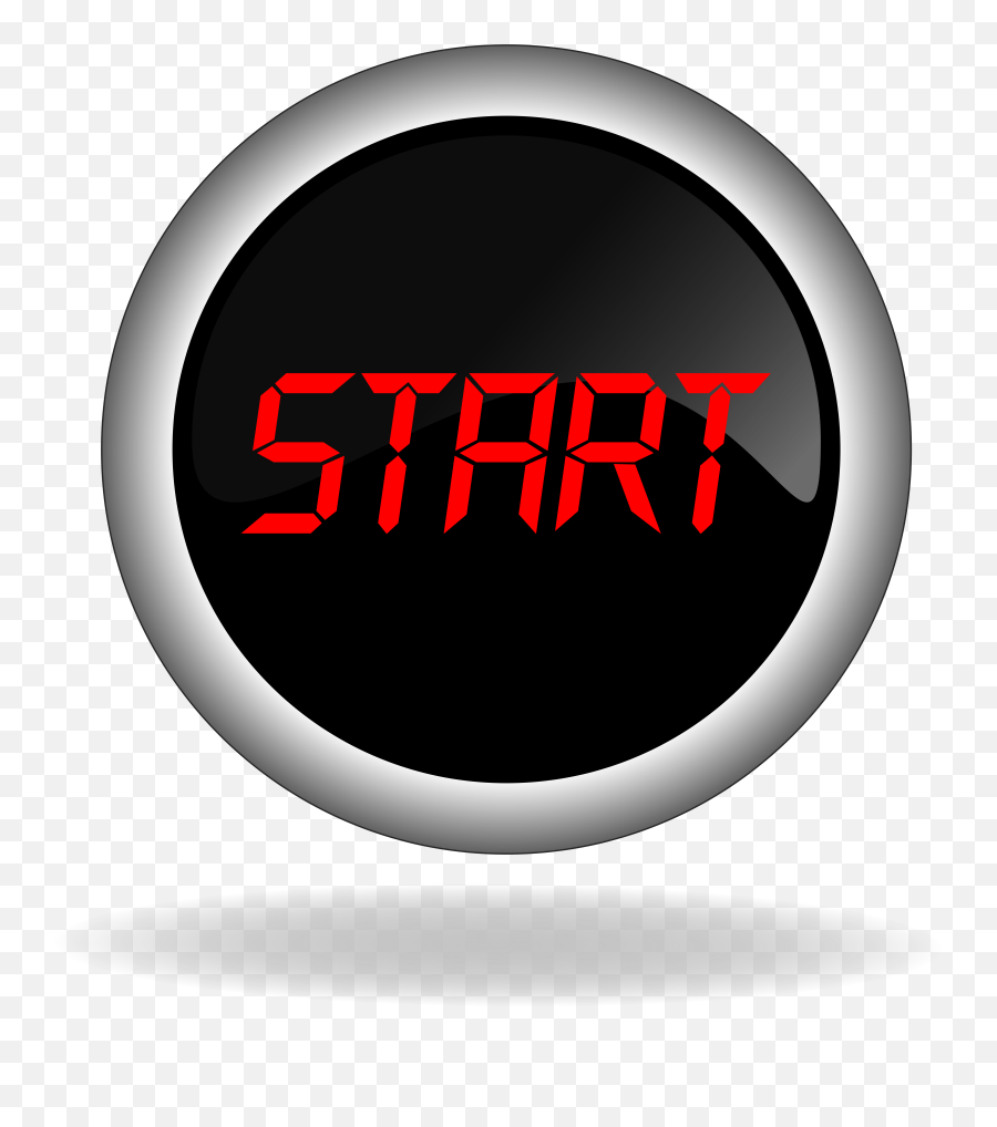 Start Grey Button With Red Letters Render Free Image Download - Dot Png,Render Icon