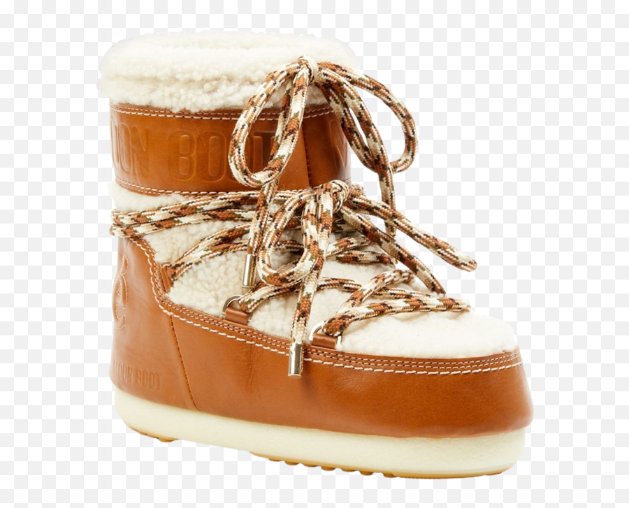 Chloé Moon Boot X Shearling U0026 Leather Snow Boots Png Icon 1000