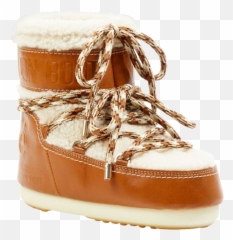 Chloé Moon Boot X Shearling U0026 Leather Snow Boots Png