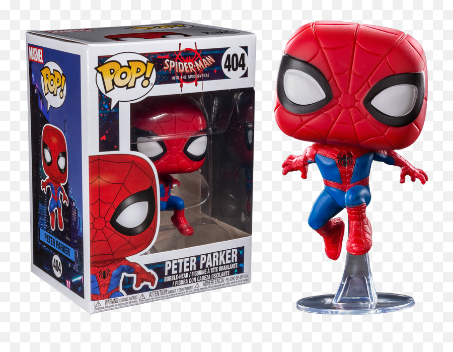 Spider - Man Into The Spiderverse Peter Parker Spiderman Funko Pop Spiderman Into The Spider Verse Png,Spider Gwen Png