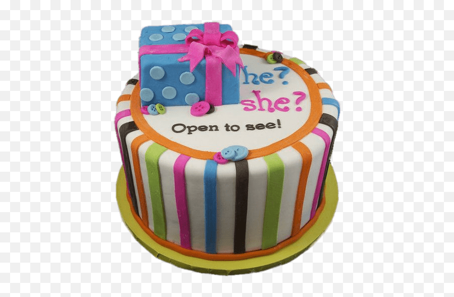 Gender Reveal Cake Present Transparent Png - Stickpng Surprise For Husband Gender Of Baby,Present Png