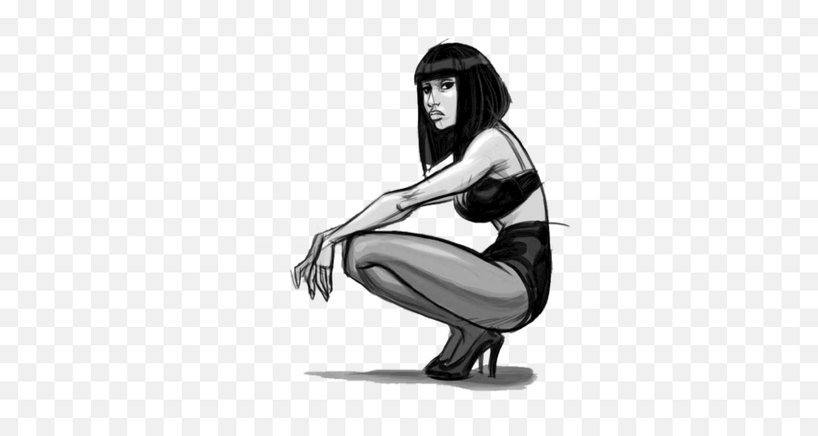 Beets Drawing Nicki Minaj - Black And Whote Drawing Of Nicki Minaj Png,Nicki Minaj Png