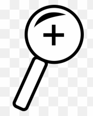 Zoom In Icon - Magnifying Glass Clipart Png Download